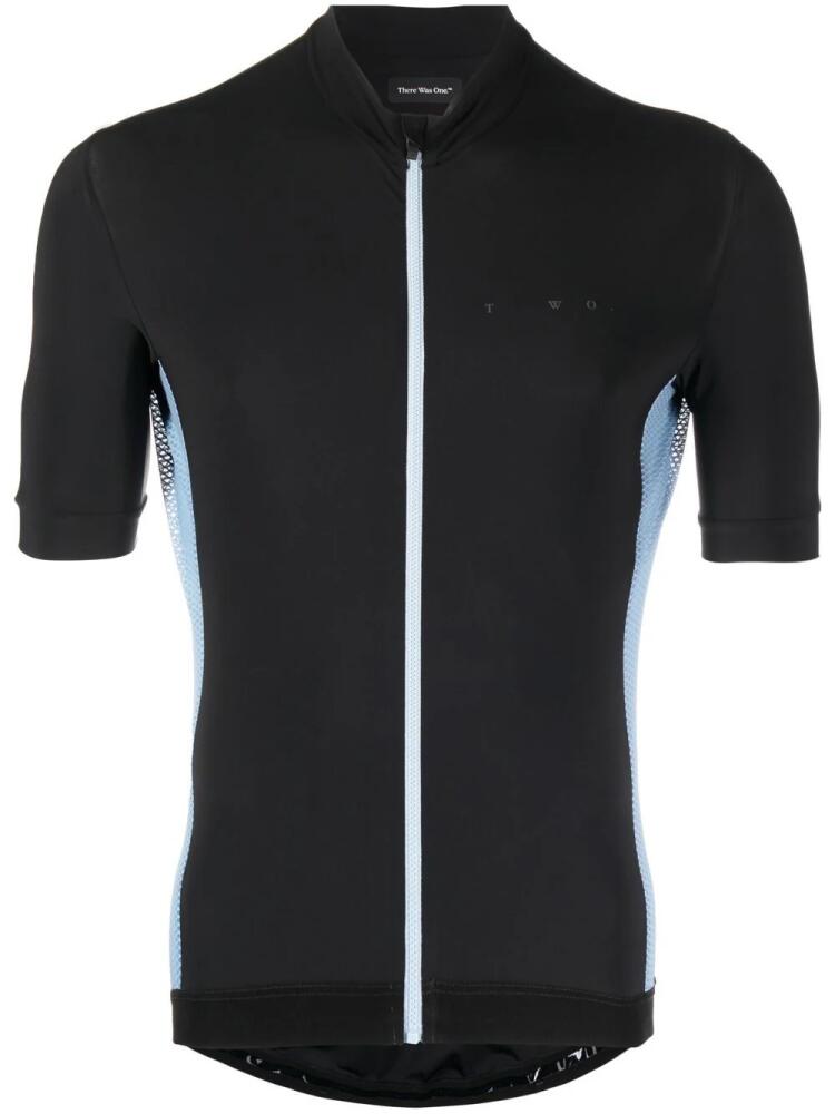 There Was One short-sleeved zip-up cycling top - Black Cover