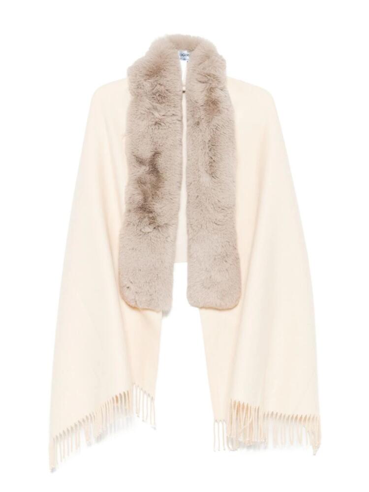 Blugirl faux-fur-trim scarf - Neutrals Cover