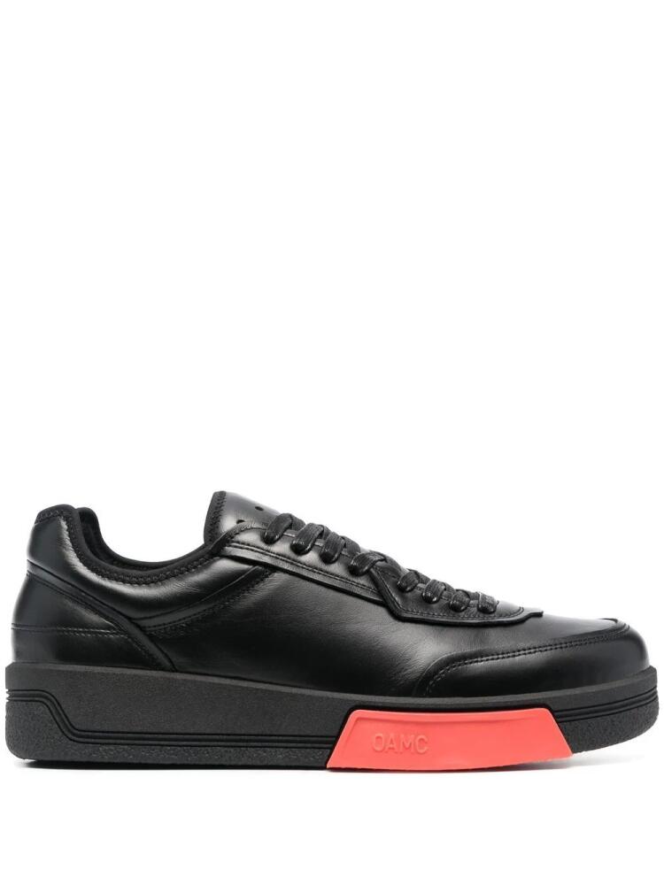 OAMC two-tone low-top sneakers - Black Cover