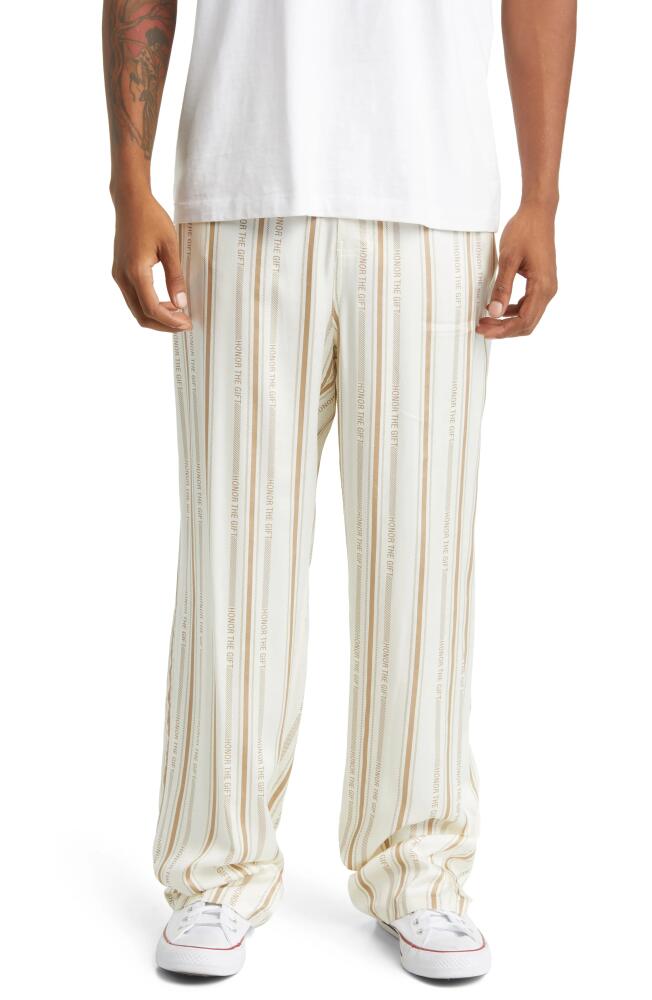 HONOR THE GIFT Honor Stripe Pants in Bone Cover