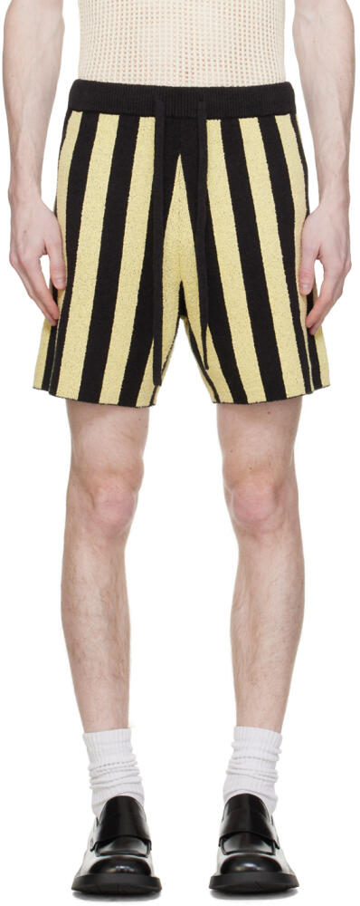 Nanushka Black & Yellow Walter Shorts Cover