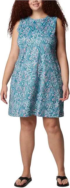 Columbia Plus Size Freezer Tank Dress (Canyon Blue Serenoa) Women's Clothing Cover