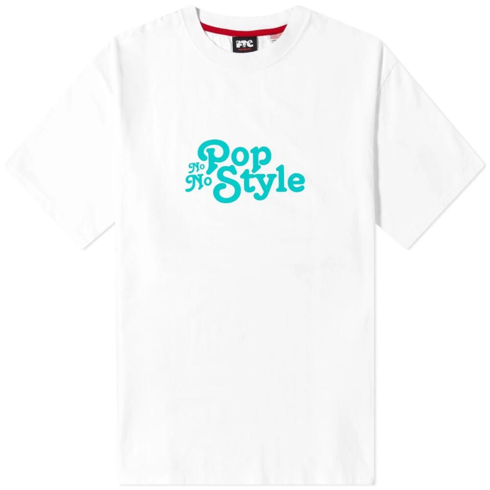 Pop Trading Company Men's x FTC No Style T-Shirt in White Cover