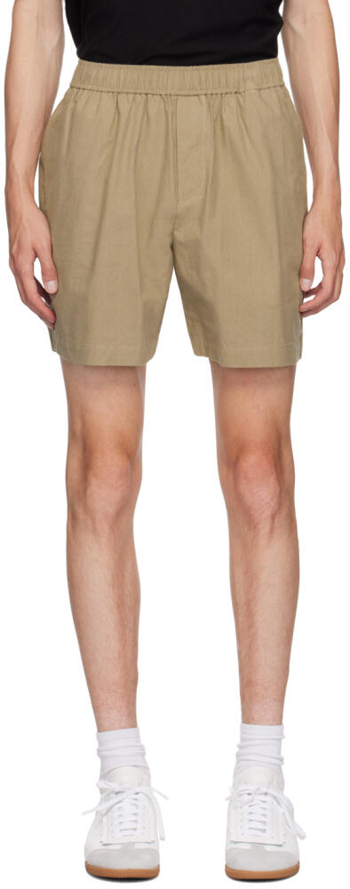 John Elliott Beige Cotton Kennedy Shorts Cover