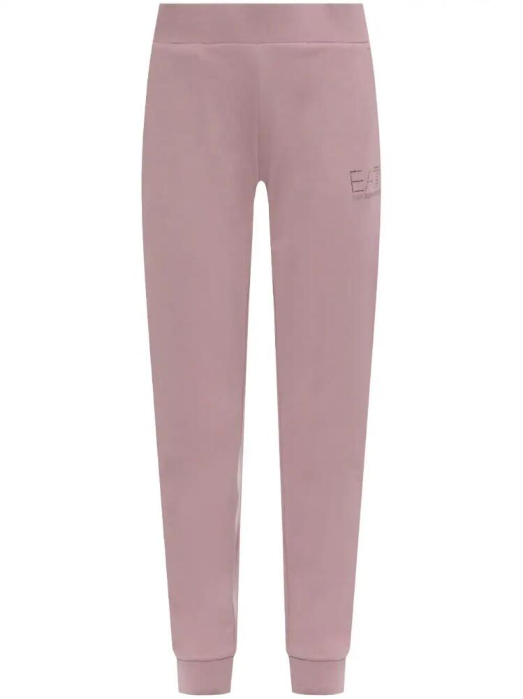 Ea7 Emporio Armani logo-print track pants - Pink Cover