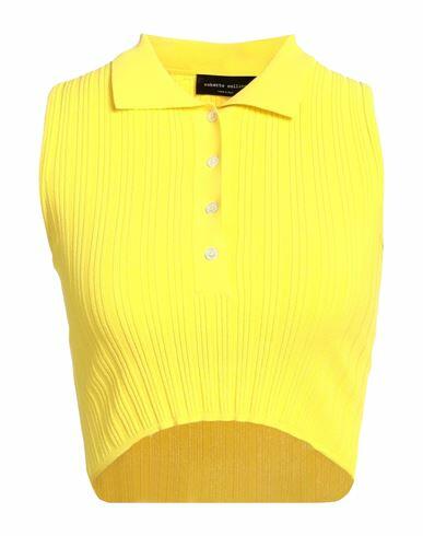 Roberto Collina Woman Sweater Yellow Viscose, Polyester Cover