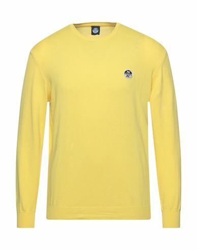 North Sails Man Sweater Yellow Cotton Cover