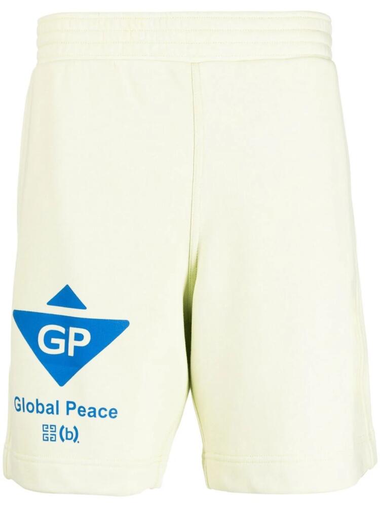 Givenchy x BSTROY graphic-print track shorts - Green Cover