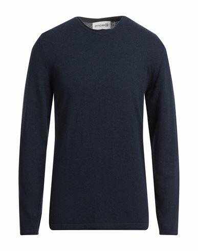 Officina 36 Man Sweater Midnight blue Viscose, Wool, Polyamide, Cashmere Cover