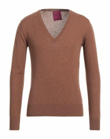 Capsule Knit Man Sweater Brown Cashmere Cover