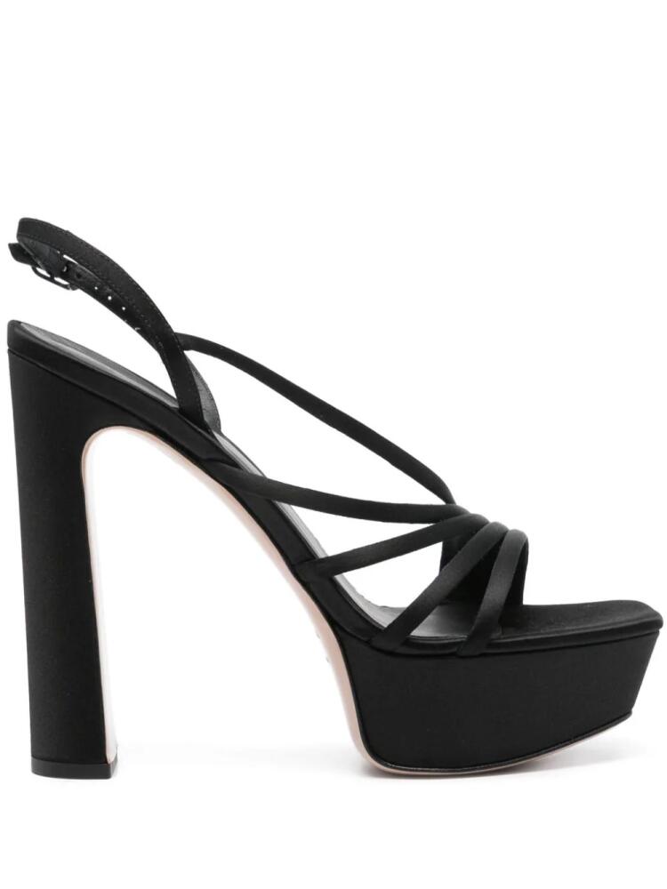 Le Silla Scarlet 140mm platform-sole sandals - Black Cover