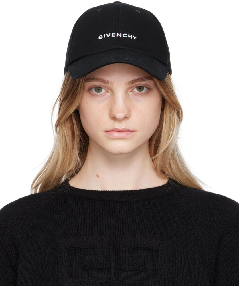 Givenchy Black Embroidered Cap Cover