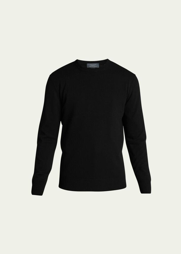 Bergdorf Goodman Men's Solid Cashmere Crewneck Sweater Cover