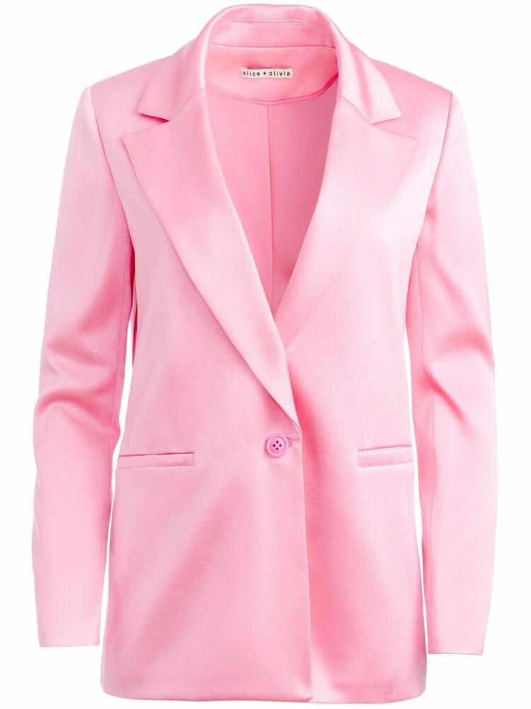 alice + olivia Denny single-breasted blazer - Pink Cover