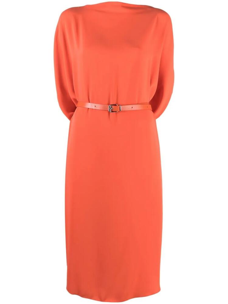 MM6 Maison Margiela belted cape dress - Orange Cover