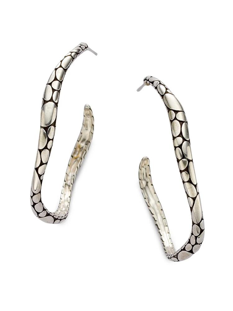 John Hardy Women's Sterling Silver Hoop Earrings/2" Cover