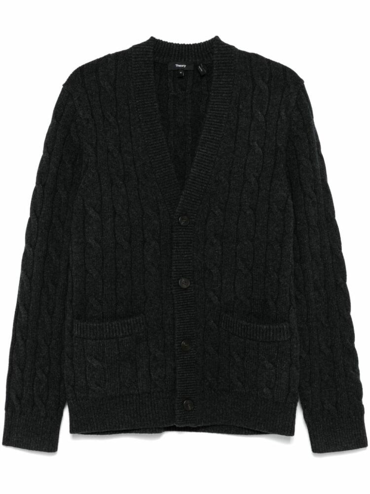 Theory cable-knit cardigan - Grey Cover