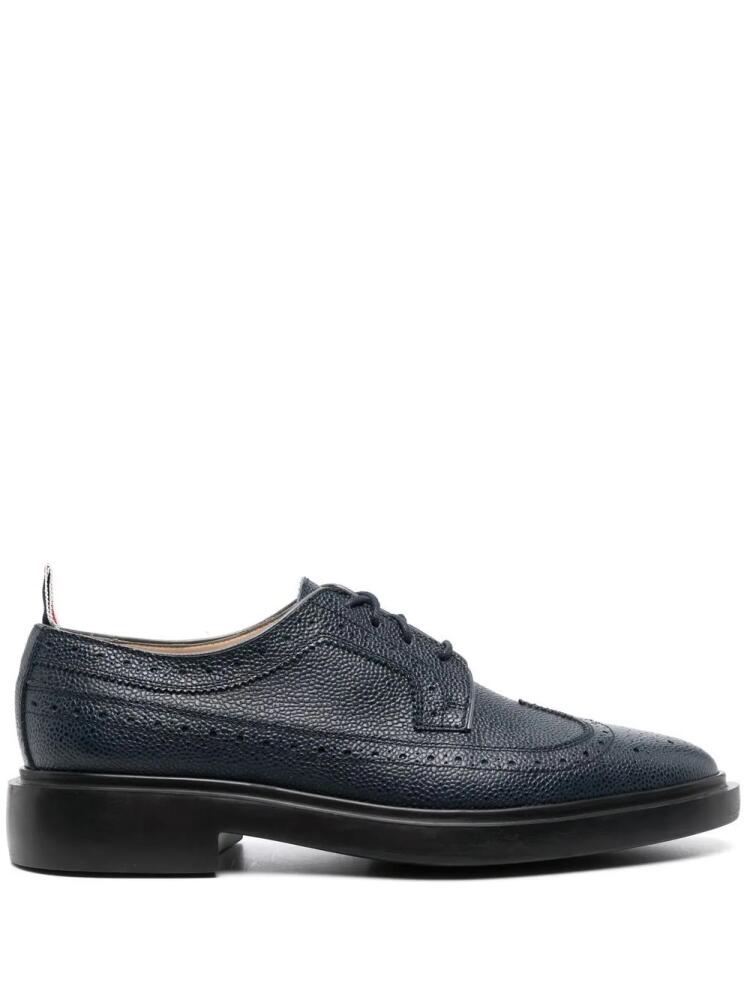 Thom Browne lace-up leather brogue - Blue Cover