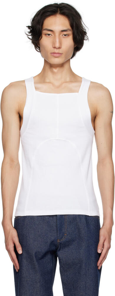 K.NGSLEY White Dani Tank Top Cover