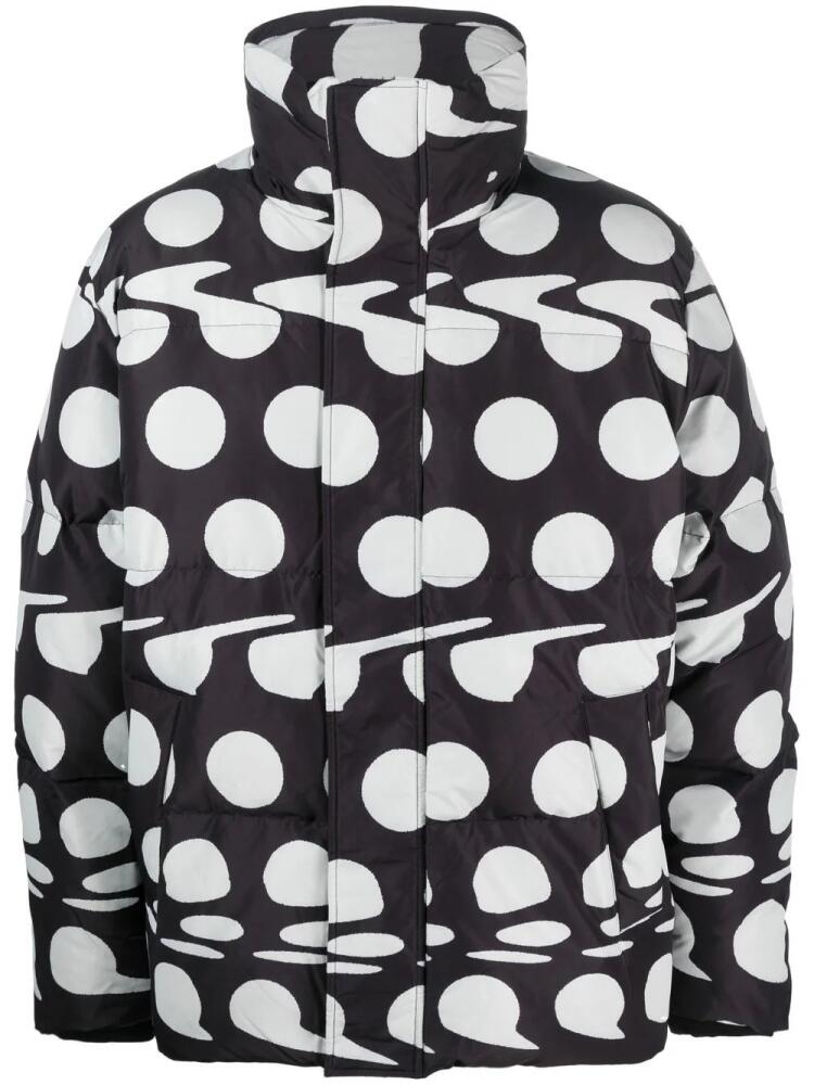 Etudes Polaris graphic-print padded jacket - Black Cover