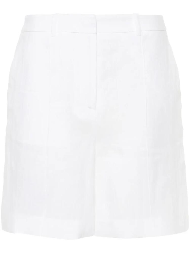 Eleventy linen raised-seam shorts - White Cover