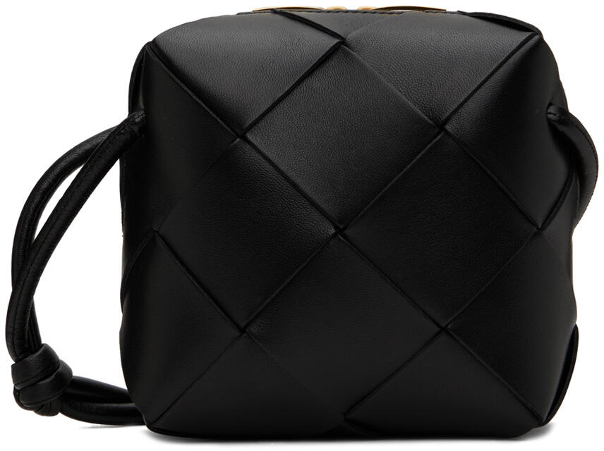 Bottega Veneta Black Mini Cassette Camera Bag Cover