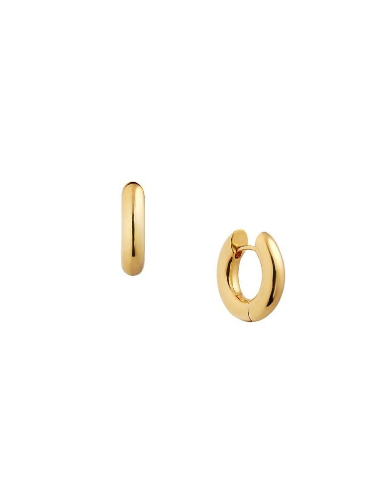 Luv AJ Women's 14K Goldplated Chunky Huggie Hoop Earrings Cover