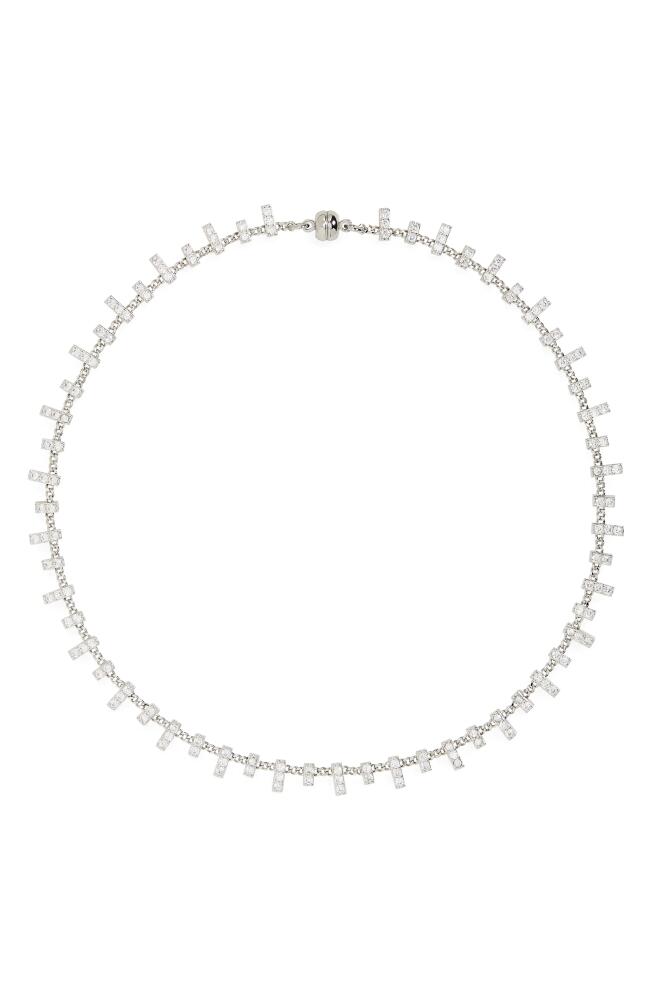 Luv AJ The Pavé Bar Chain Necklace in Silver Cover