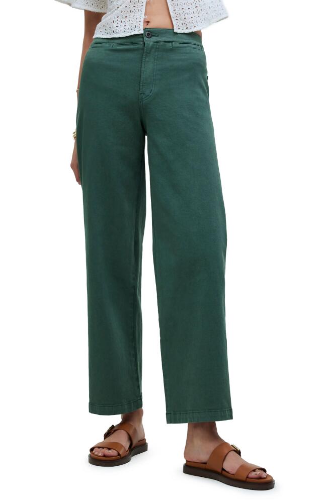 Madewell Emmett Wide Leg Crop Pants in Shaded Grove Cover