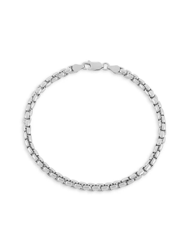 Saks Fifth Avenue Men's Sterling Silver Box Bracelet Cover