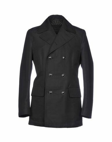 Dolce & gabbana Man Overcoat & Trench Coat Black Cotton, Polyamide, Lambskin, Metallic fiber, Bull skin Cover