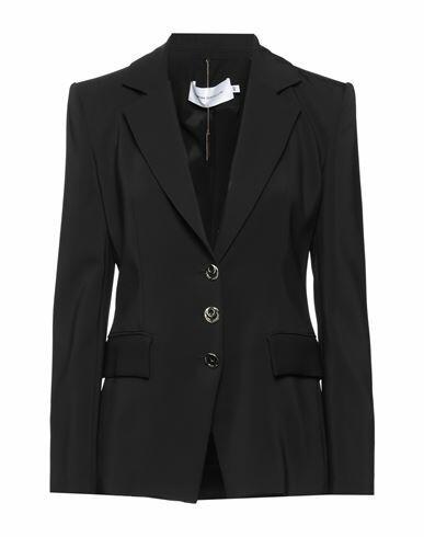 Simona Corsellini Woman Blazer Black Viscose, Elastane Cover