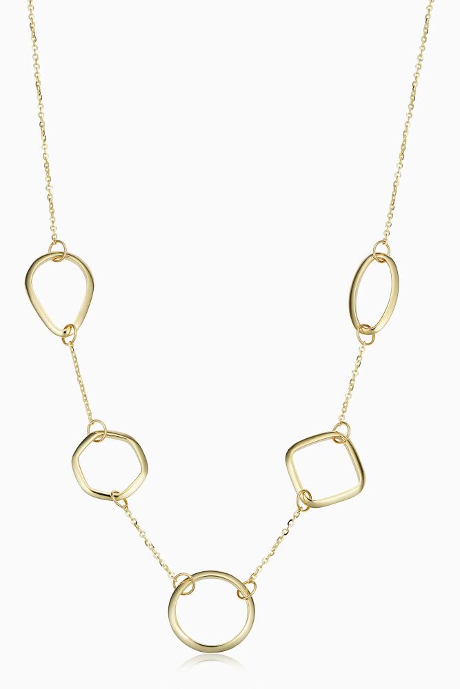 Oradina 14K Yellow Gold Riverdale Station Necklace Cover