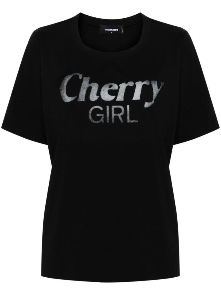 DSQUARED2 Cherry Girl T-shirt - Black Cover