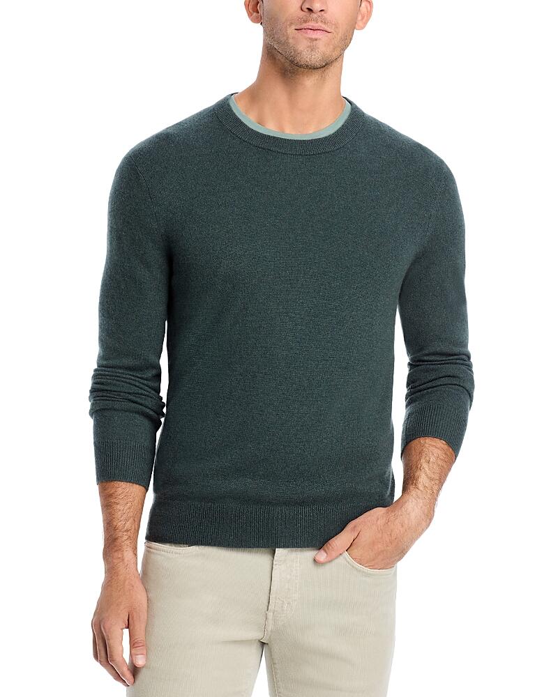 The Men's Store at Bloomingdale's Slate Green Cashmere Crewneck Sweater - Exclusive Cover