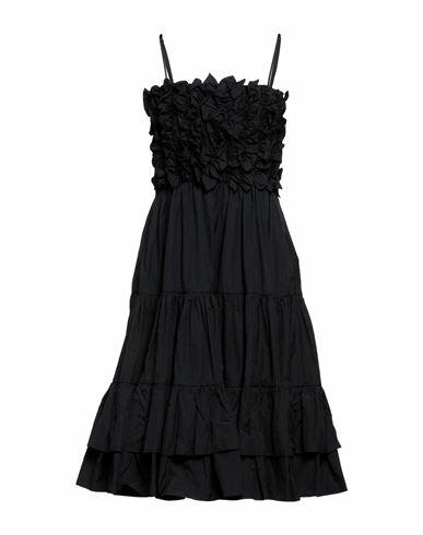 Msgm Woman Midi dress Black Polyester Cover