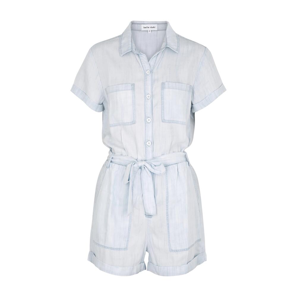 Bella Dahl Blue Chambray Playsuit - Denim Cover