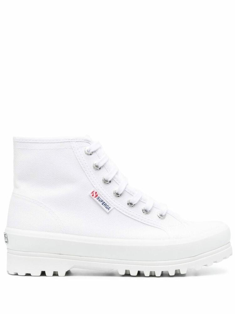 Superga high-top lace-up sneakers - White Cover