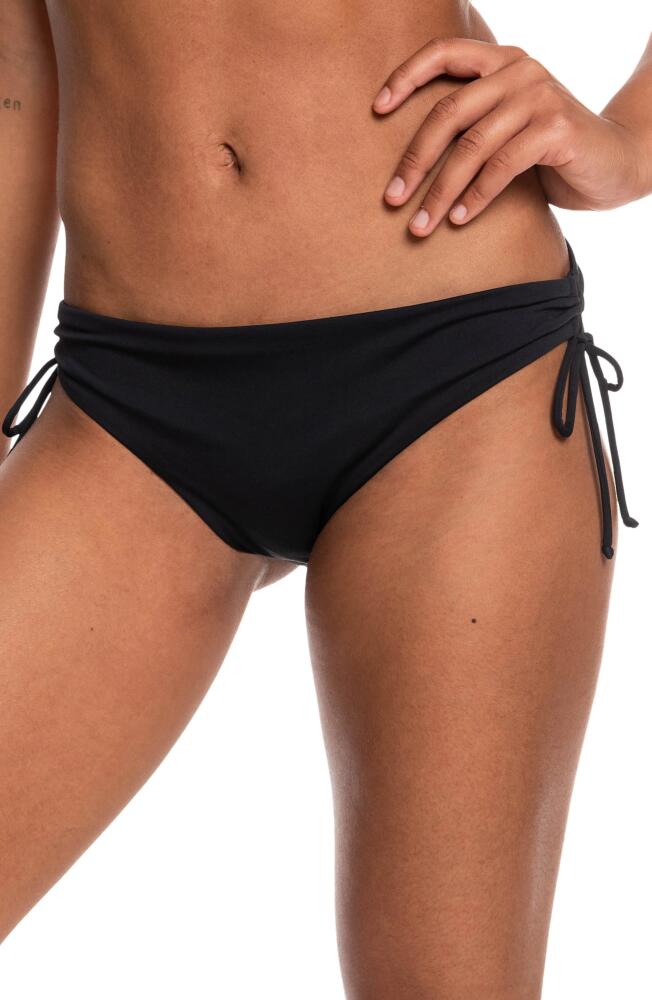 Roxy Beach Classics Side Tie Hipster Bikini Bottoms in Anthracite Cover