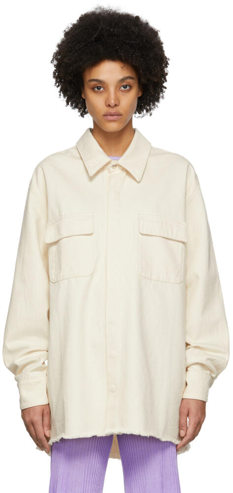 Marques Almeida Off-White Denim Jacket Cover