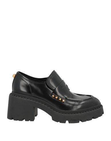 Ash Woman Loafers Black Leather Cover