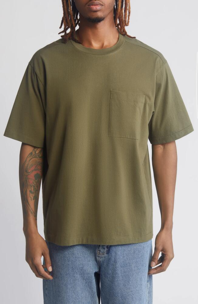 BP. Oversize Pocket T-Shirt in Olive Night Cover