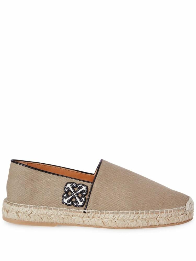 Off-White Anglette Arrow-appliqué espadrilles - Neutrals Cover