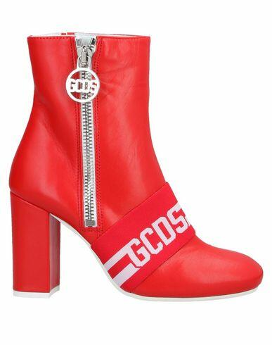 Gcds Woman Ankle boots Red Leather Cover