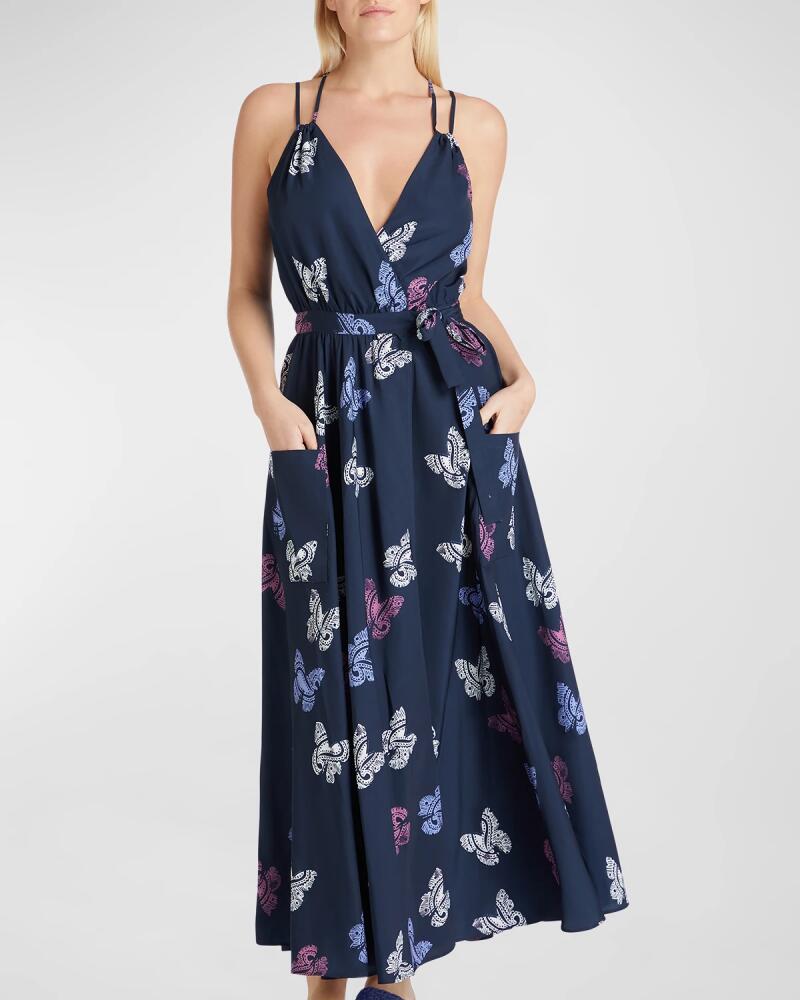 VALIMARE Amelia Butterfly Wrap Maxi Dress Cover