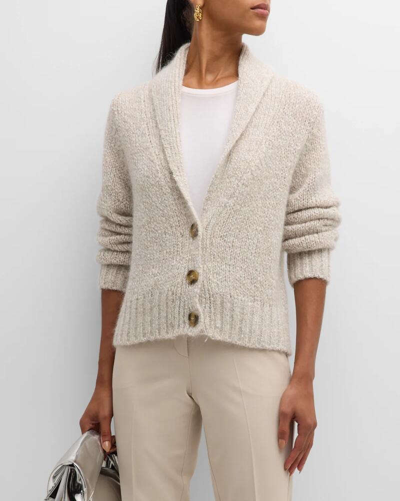 Marella Dumbo Shawl-Collar Knit Cardigan Cover