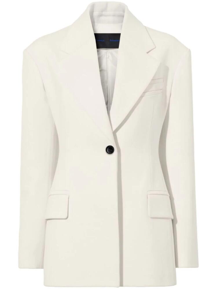 Proenza Schouler twill-weave wool blazer - Neutrals Cover