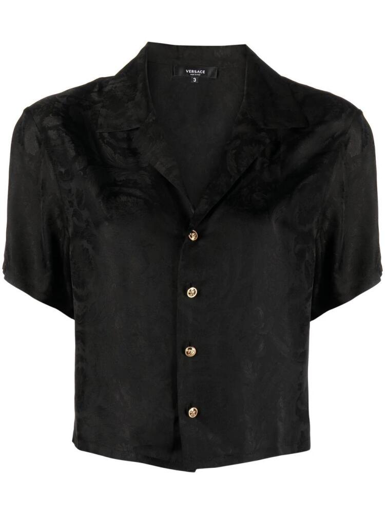 Versace Barocco jacquard pajama top - Black Cover