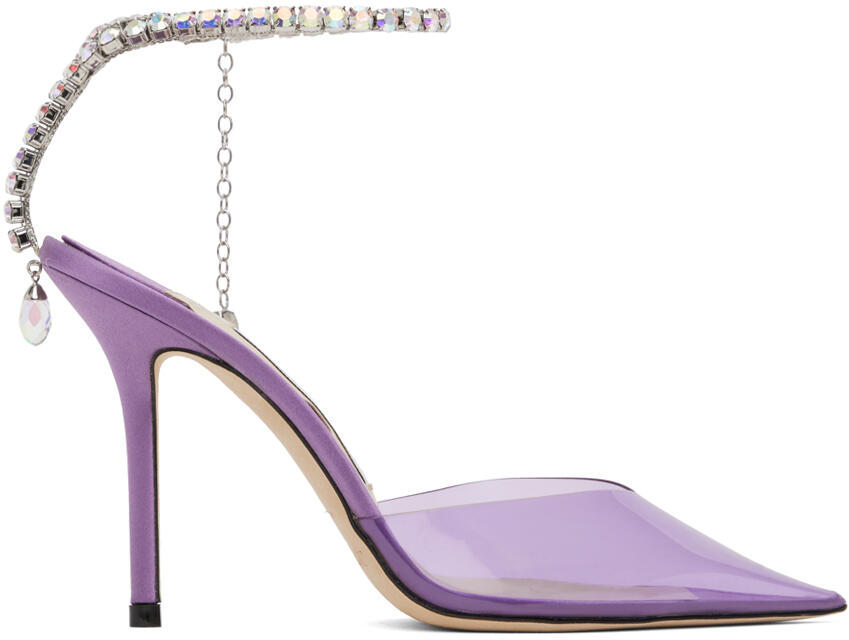 Jimmy Choo Purple Saeda 100 Heels Cover