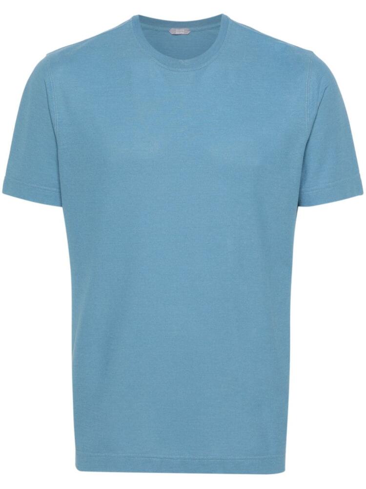 Zanone short-sleeve cotton T-shirt - Blue Cover